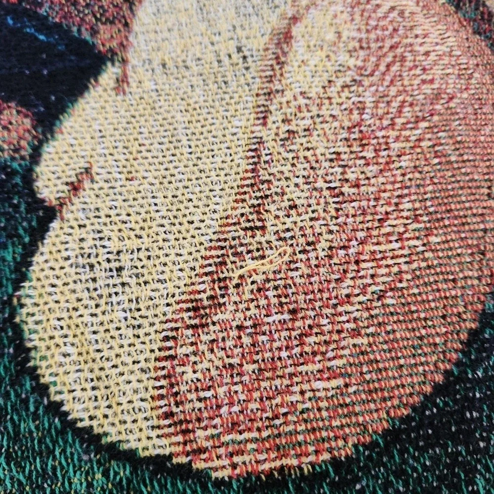 Vintage Disneyland Resort Mickey Minnie Picnic Woven Tapestry Throw Blanket